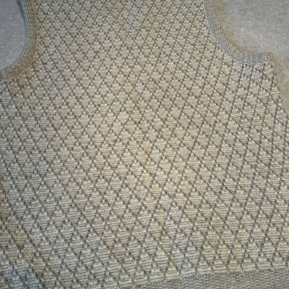 Robert Bruce Wool Vest Mens Small Gray Sleeveless Jumper Sweater Vneck - Picture 9 of 11